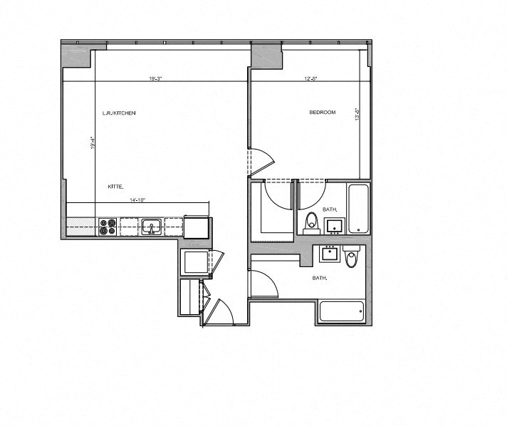 Apartment 1808 floorplan